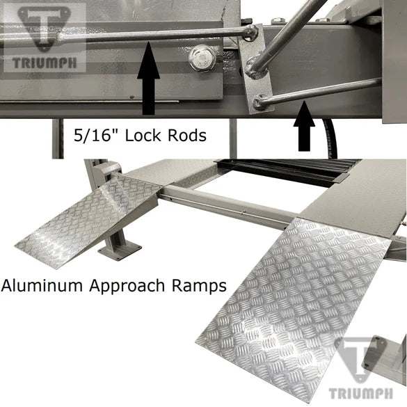 Triumph NSS-8XLT Extra Long & Tall 8,000 Lb. Capacity Four-Post Lift | Oversized Vehicle Storage | Factory-Direct Pricing