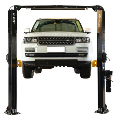 APlusLift 10,000LB 2-Post Overhead Symmetrical and Truly Asymmetrical Single Release Car Lift with 3 Year Warranty - HW-10ASY