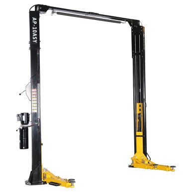 APlusLift 10,000LB 2-Post Overhead Symmetrical and Truly Asymmetrical Single Release Car Lift with 3 Year Warranty - HW-10ASY