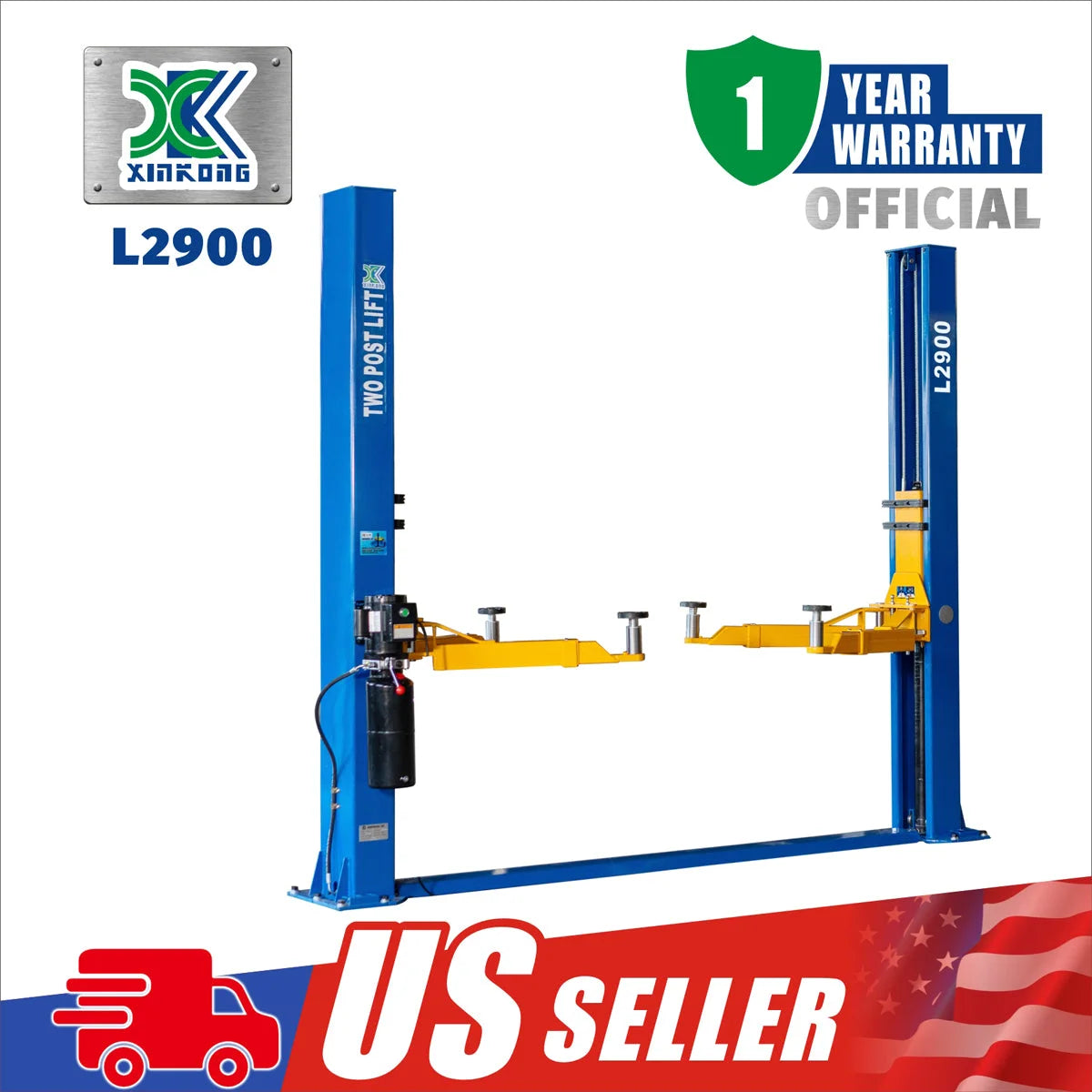 XK L2900 Two Post 9000LB Capacity Car Lift Auto Truck Hoist Industry Leading 220V or 110V FREE SHIPPING
