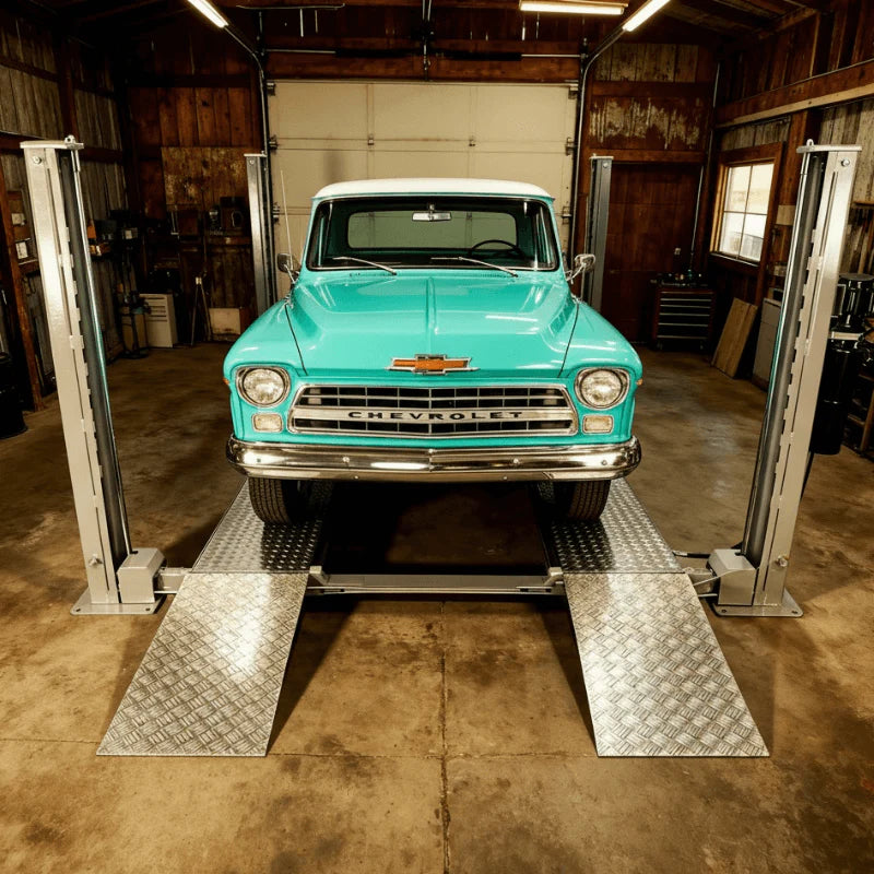 Triumph NSS-8XLT Extra Long & Tall 8,000 Lb. Capacity Four-Post Lift | Oversized Vehicle Storage | Factory-Direct Pricing