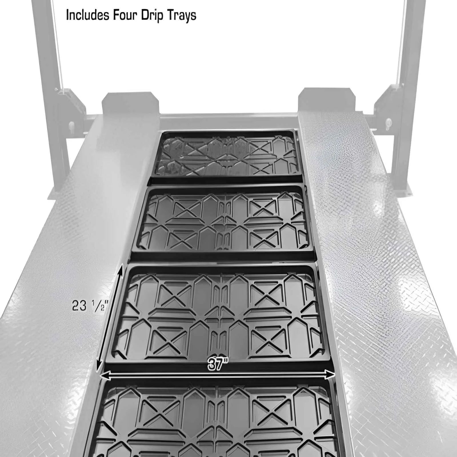 Atlas Garage Pro8000 8,000 lb. 4-Post Vehicle Storage Lift – Portable Storage Series – Factory-Direct Savings