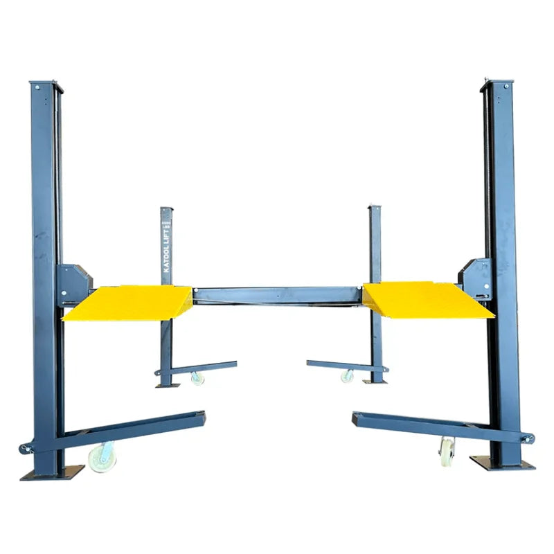 Katool KT-4H850 8,500 Lb. Capacity Four-Post Storage Lift | High-Contrast Safety Design | Factory-Direct Pricing