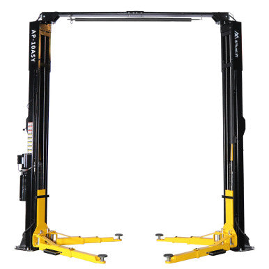 APlusLift 10,000LB 2-Post Overhead Symmetrical and Truly Asymmetrical Single Release Car Lift with 3 Year Warranty - HW-10ASY
